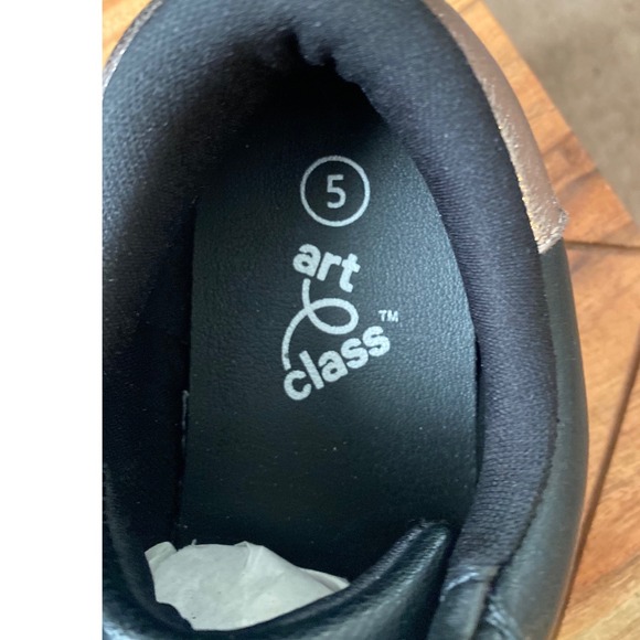 Art Class Glitter Sneakers Star Laces Casual Shoes Girls Women's Size 5 - Picture 7 of 13